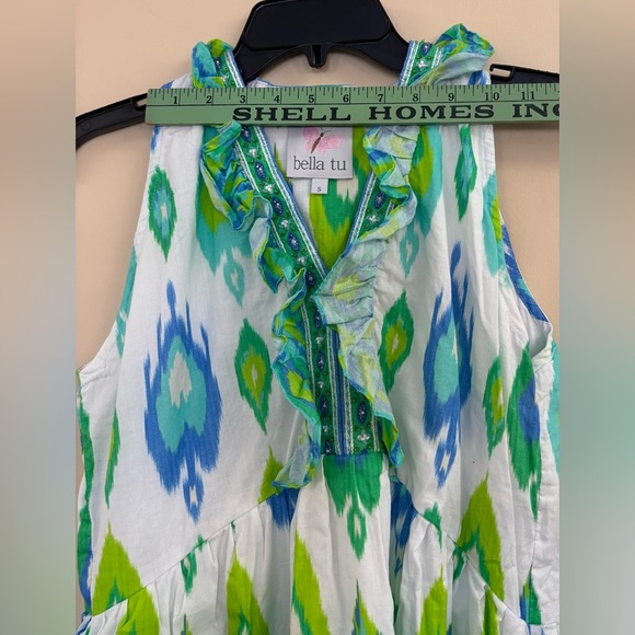 Turquoise Bella Tu Maxi Dress, size Small - Picture 3 of 4